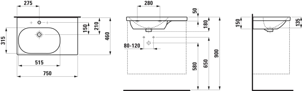 Esquema de cotas